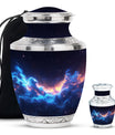 Galaxy Theme Large Urn With 1 Keepsake Urn