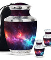 Galaxy Theme Large Urn With 2 Keepsake Urn