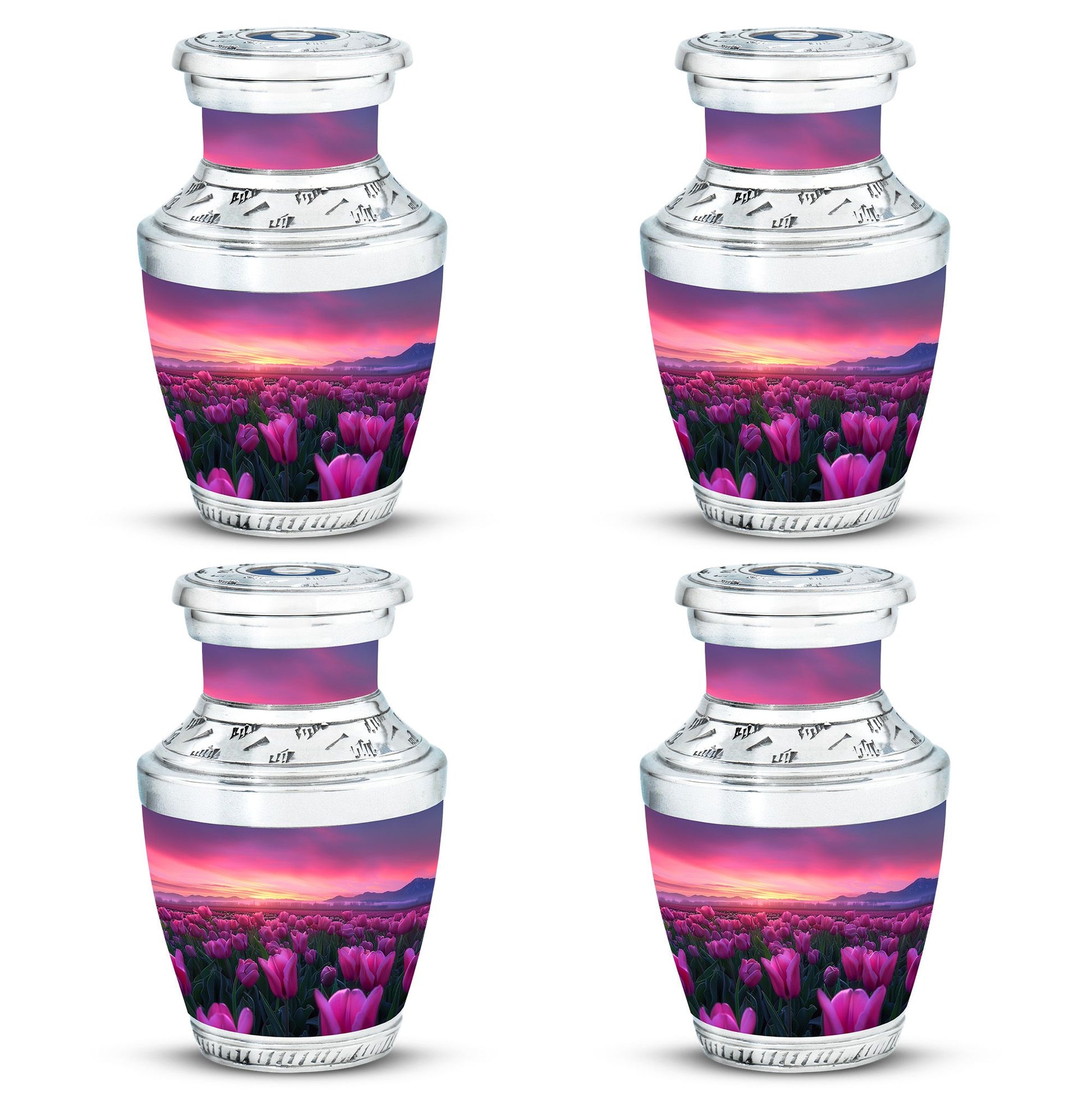 Tulips Theme 3 Inch Keepsake Pack of 4