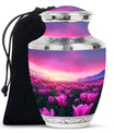 Tulips Theme Large Urn 10 Inch