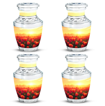 Tulips Theme 3 Inch Keepsake Pack of 4