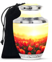 Tulips Theme Large Urn 10 Inch