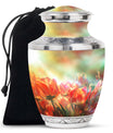 Tulips Theme Large Urn 10 Inch