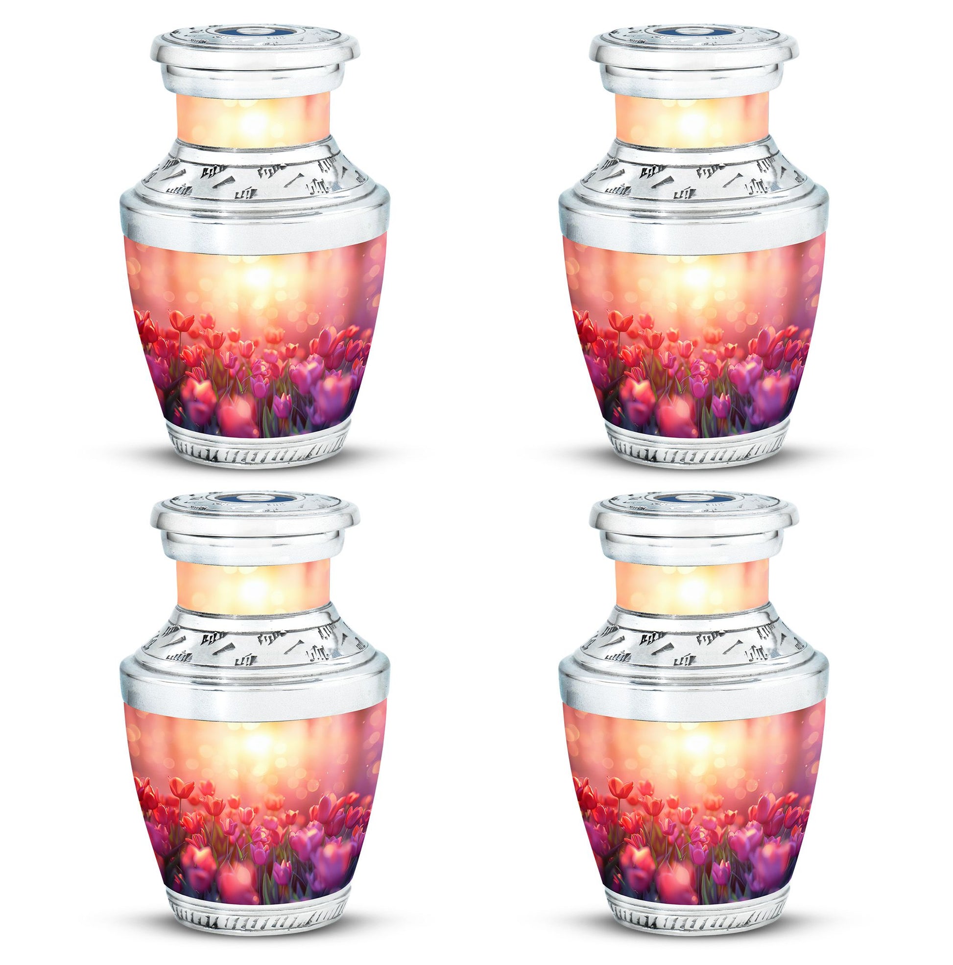 Tulips Theme 3 Inch Keepsake Pack of 4