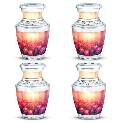 Tulips Theme 3 Inch Keepsake Pack of 4