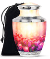 Tulips Theme Large Urn 10 Inch