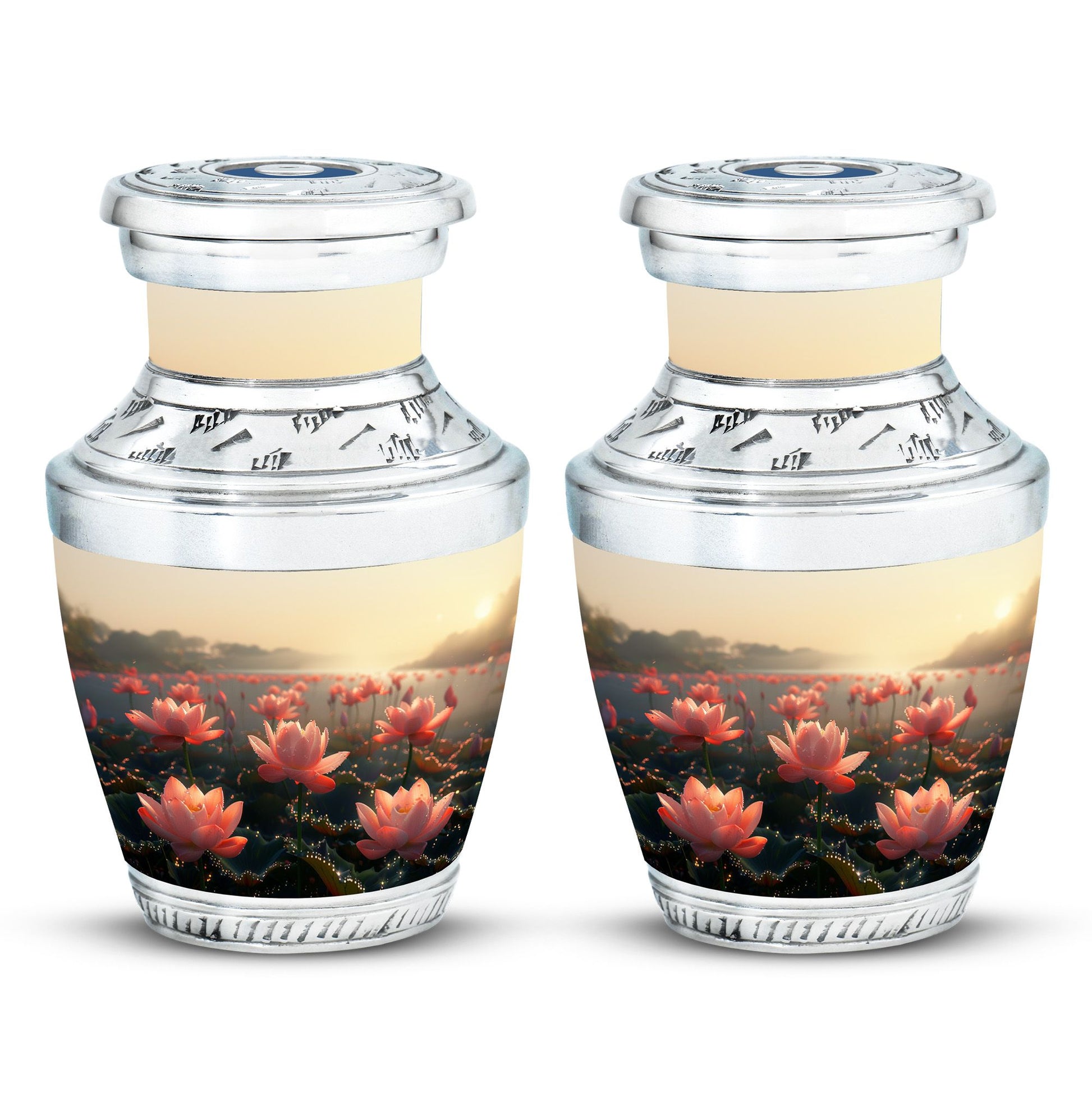 Lotus Theme 3 Inch Keepsake Pack of 2