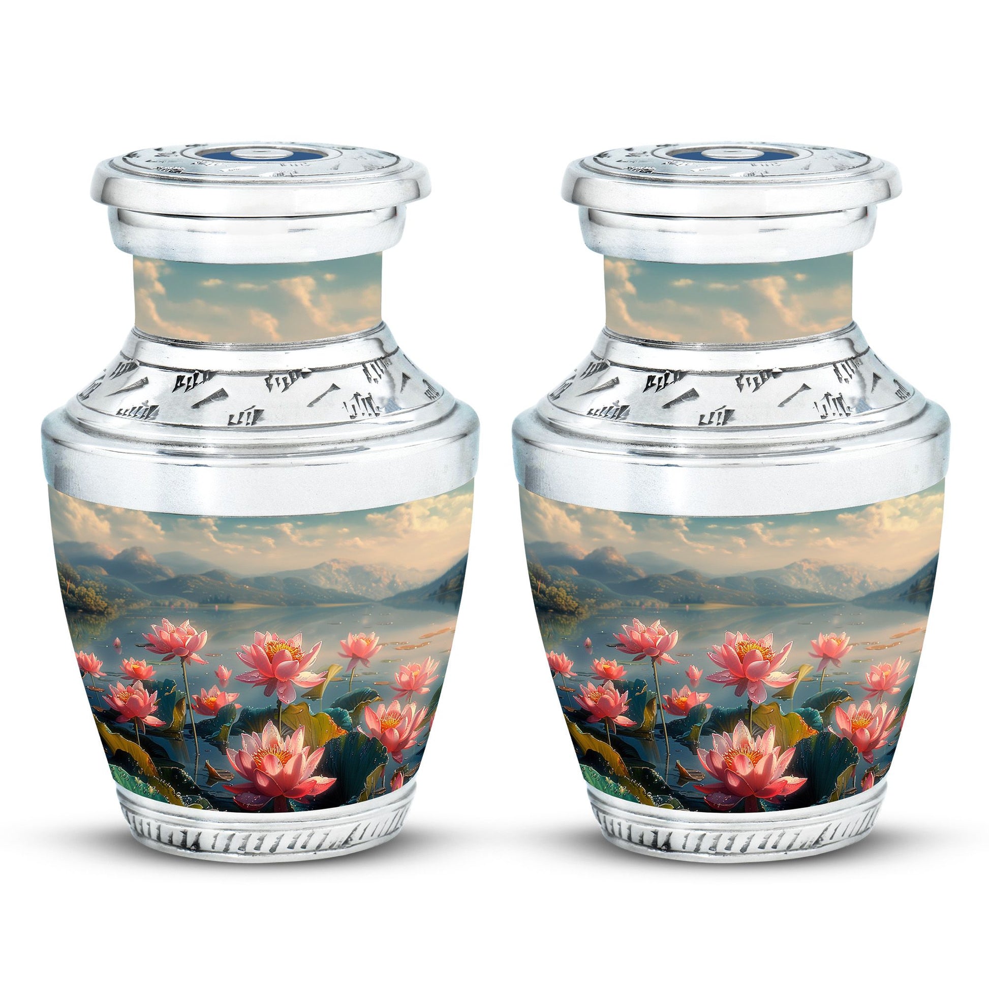 Lotus Theme 3 Inch Keepsake Pack of 2