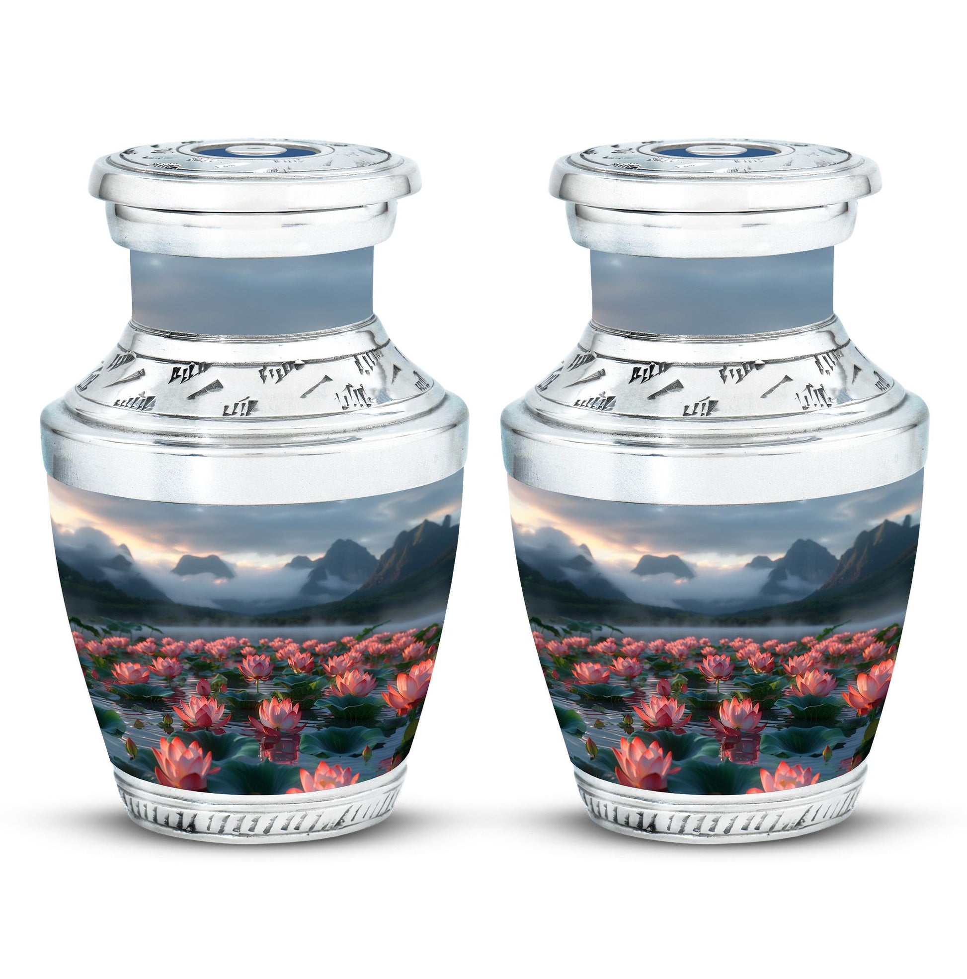 Lotus Theme 3 Inch Keepsake Pack of 2