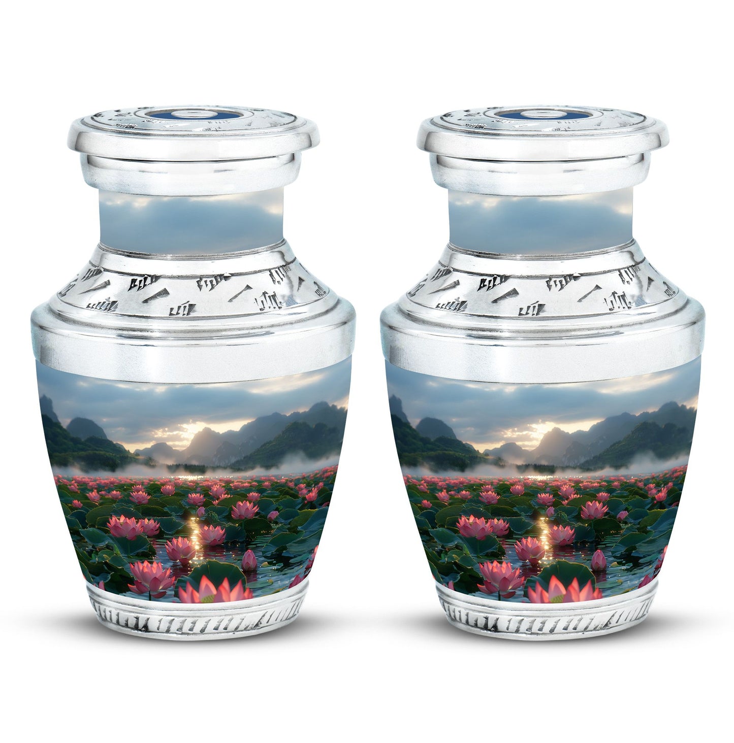 Lotus Theme 3 Inch Keepsake Pack of 2