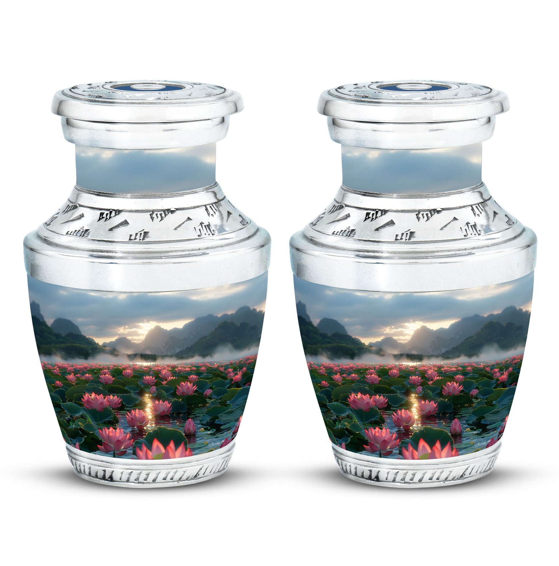 Lotus Theme 3 Inch Keepsake Pack of 2