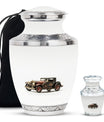 Car Theme Large Urn With 1 Keepsake Urn
