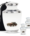Car Theme Large Urn With 2 Keepsake Urn