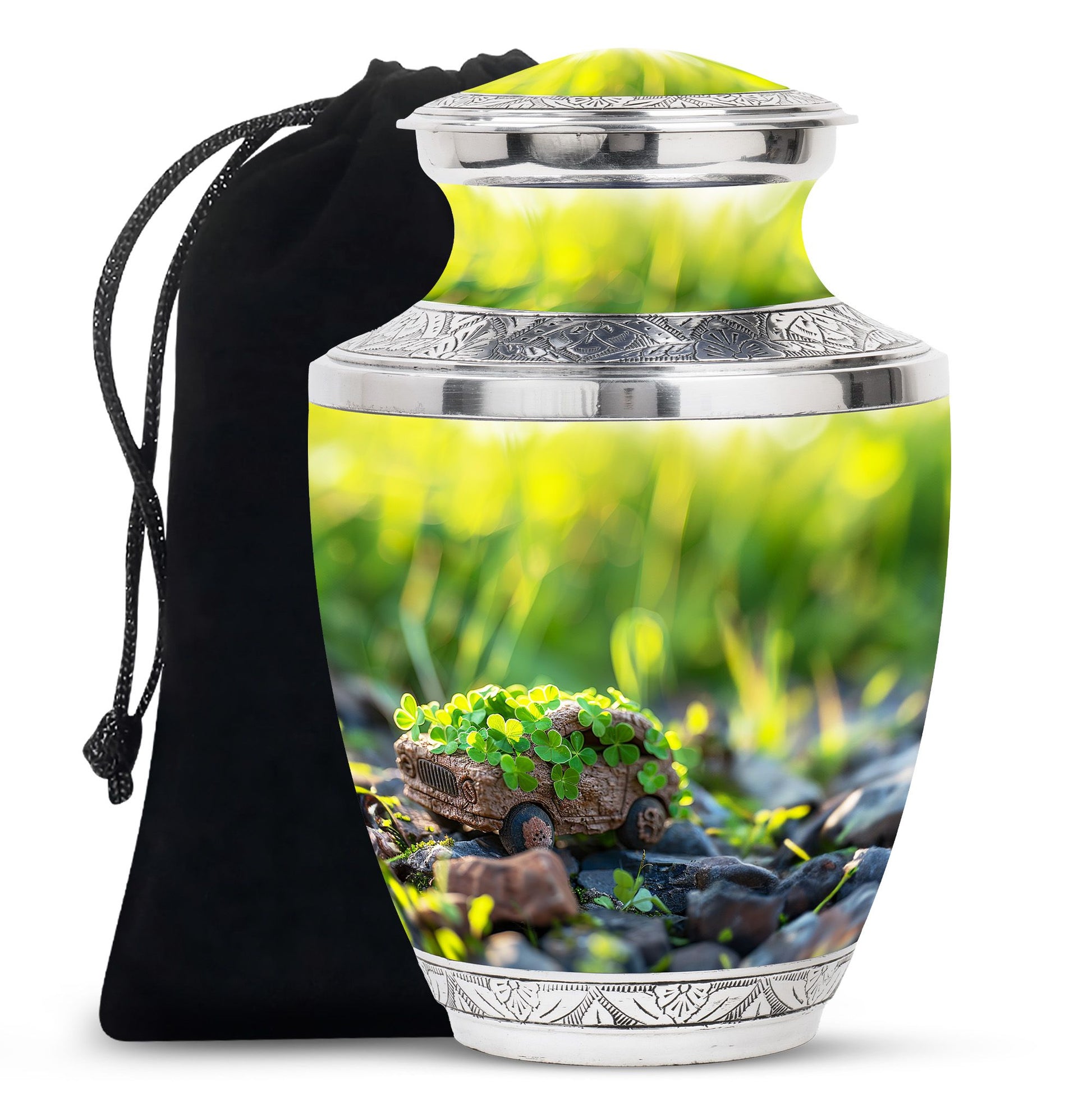 Car Theme Large Urn 10 Inch