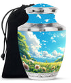 Flower Theme Large Urn 10 Inch