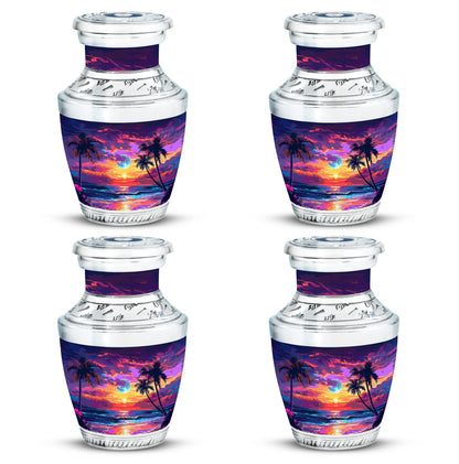 Sunset Theme 3 Inch Keepsake Pack of 4