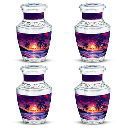Sunset Theme 3 Inch Keepsake Pack of 4