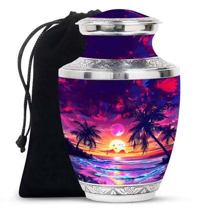 Sunset Theme Large Urn 10 Inch