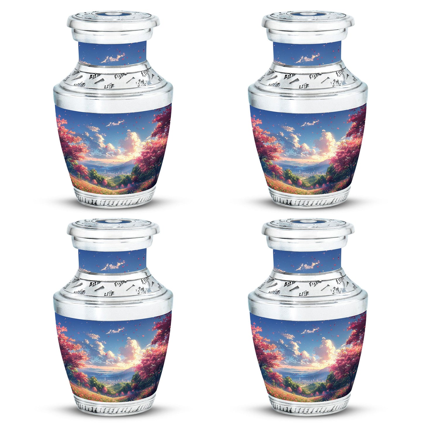 Sunset Theme 3 Inch Keepsake Pack of 4
