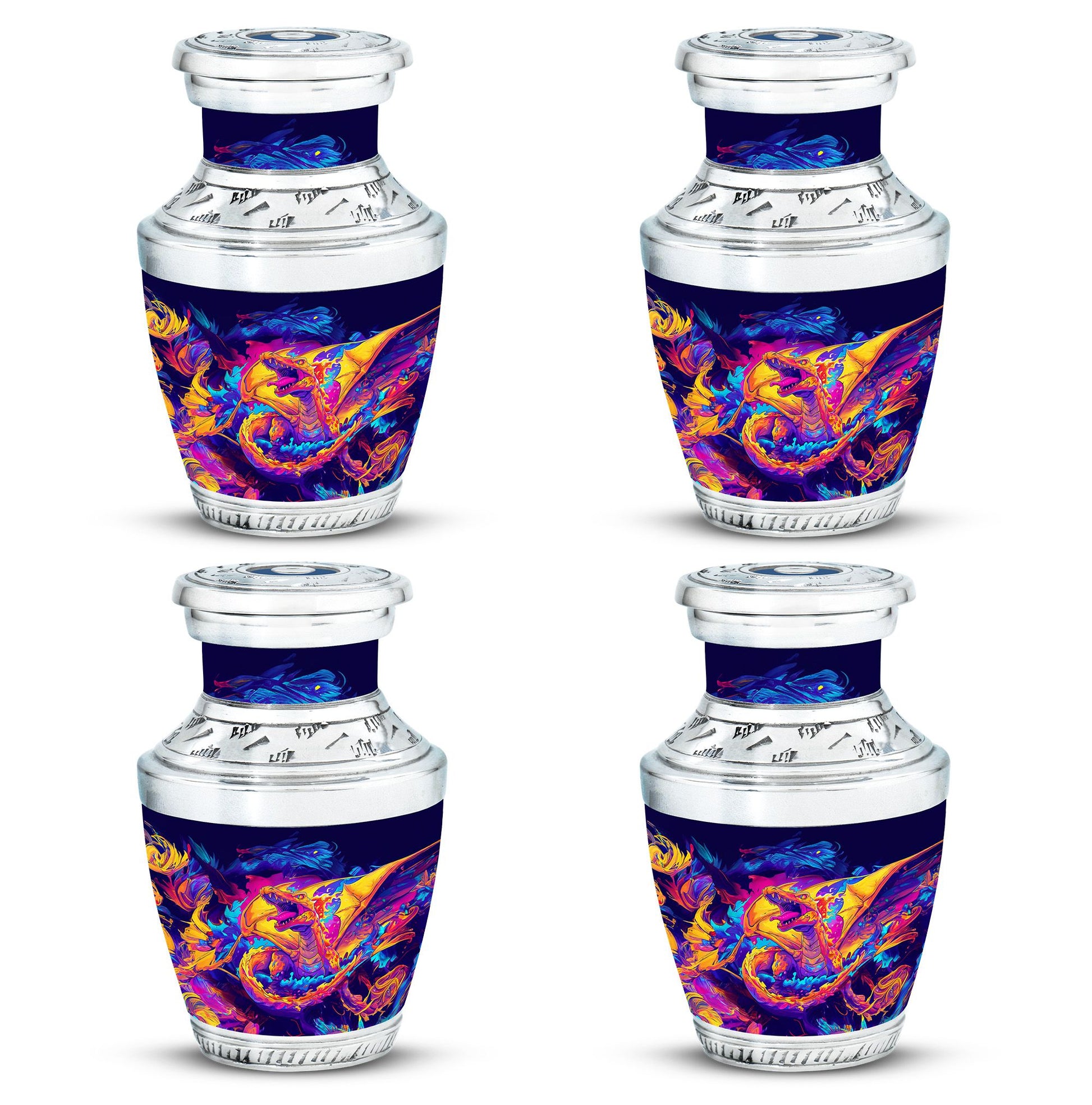 Dragon Theme 3 Inch Keepsake Pack of 4