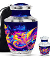 Dragon Theme Large Urn With 1 Keepsake Urn