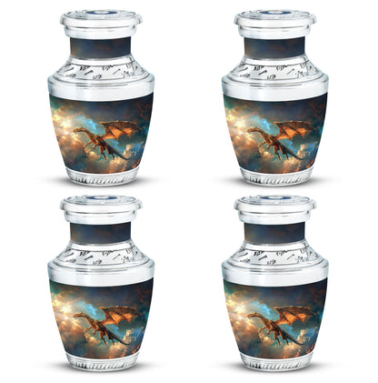 Dragon Theme 3 Inch Keepsake Pack of 4
