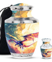 Dragon Theme Large Urn With 1 Keepsake Urn