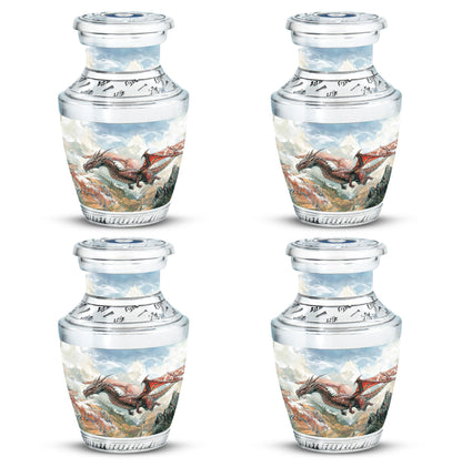 Dragon Theme 3 Inch Keepsake Pack of 4