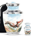 Dragon Theme Large Urn With 1 Keepsake Urn