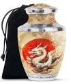 Dragon Theme Large Urn 10 Inch