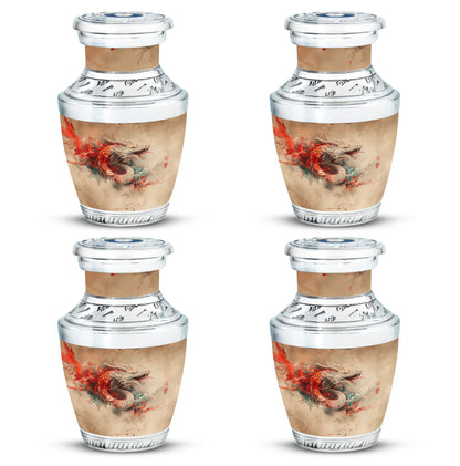 Dragon Theme 3 Inch Keepsake Pack of 4