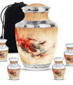 Dragon Theme Large Urn With 4 Keepsake Urn