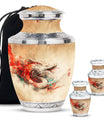 Dragon Theme Large Urn With 2 Keepsake Urn