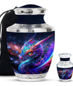 Dragon Theme Large Urn With 1 Keepsake Urn