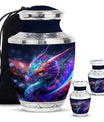 Dragon Theme Large Urn With 2 Keepsake Urn