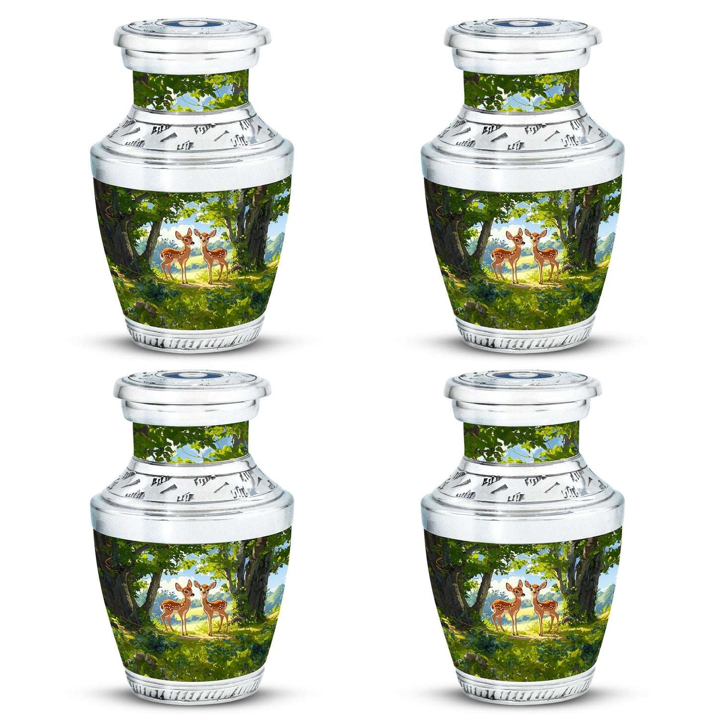 Deer Theme 3 Inch Keepsake Pack of 4