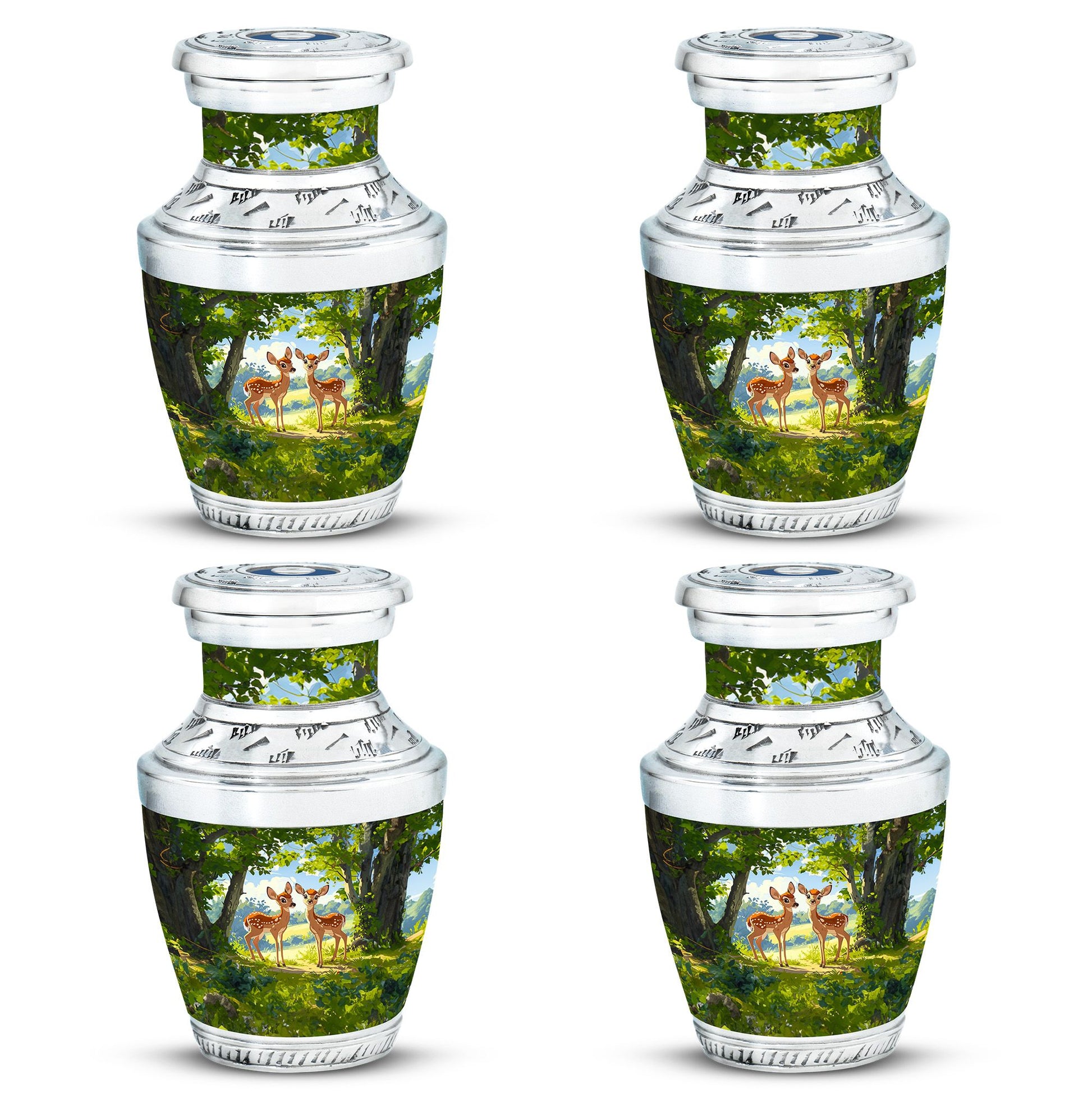 Deer Theme 3 Inch Keepsake Pack of 4