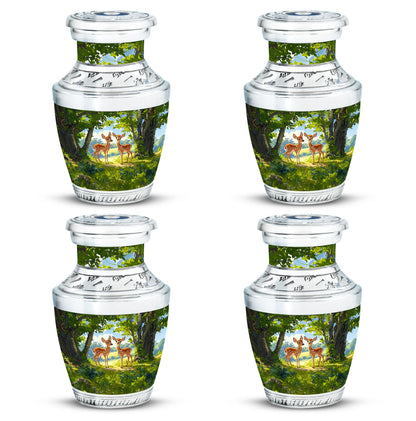 Deer Theme 3 Inch Keepsake Pack of 4