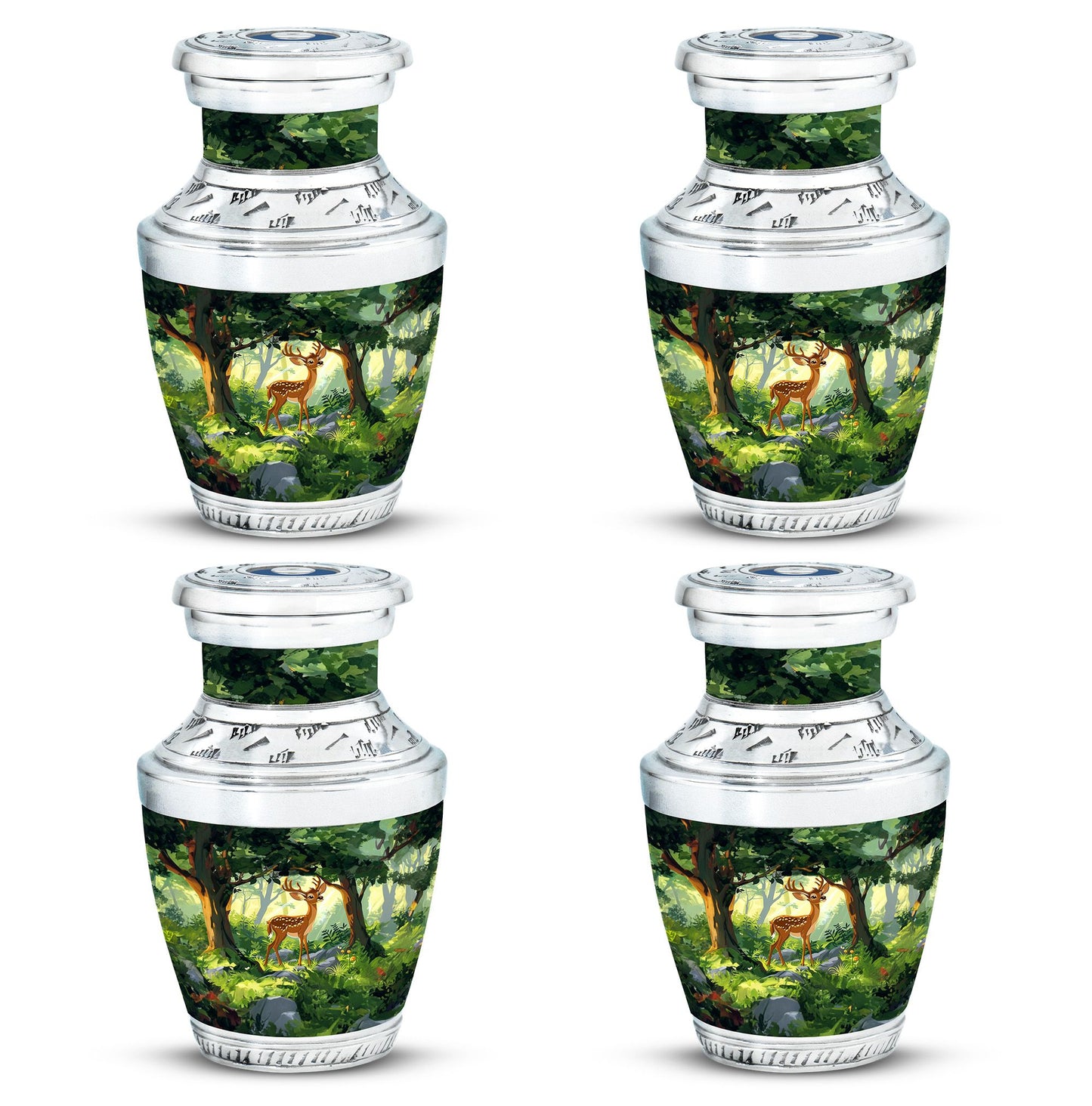 Deer Theme 3 Inch Keepsake Pack of 4