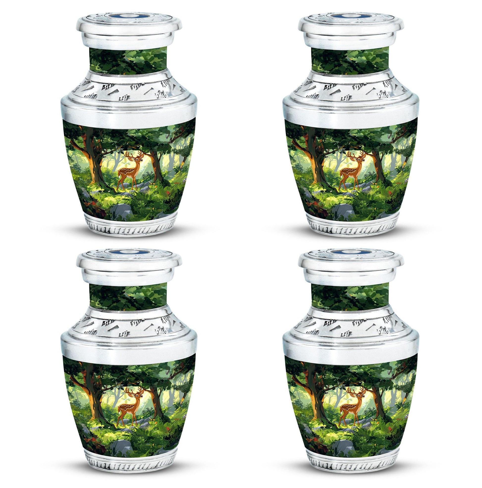 Deer Theme 3 Inch Keepsake Pack of 4