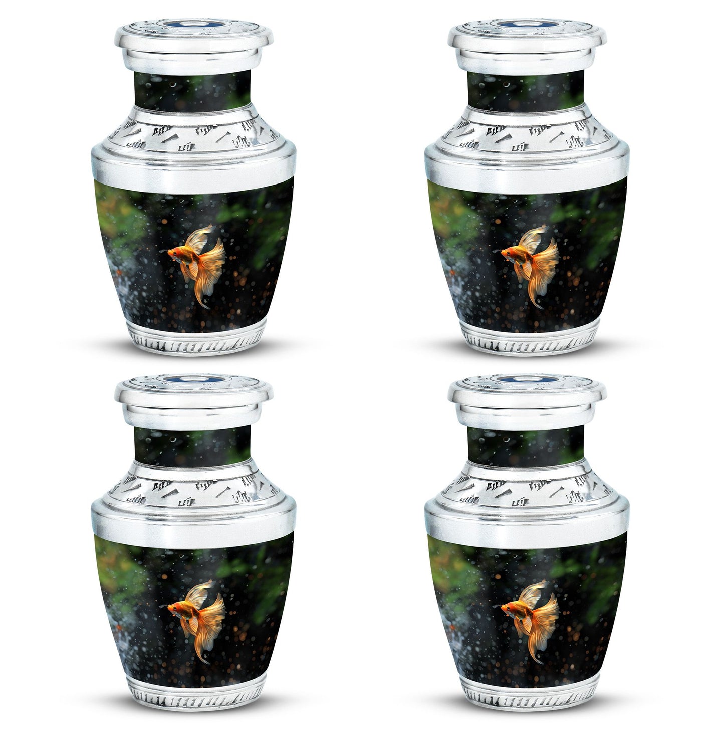 Fish Theme 3 Inch Keepsake Pack of 4