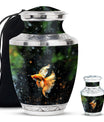 Fish Theme Large Urn With 1 Keepsake Urn