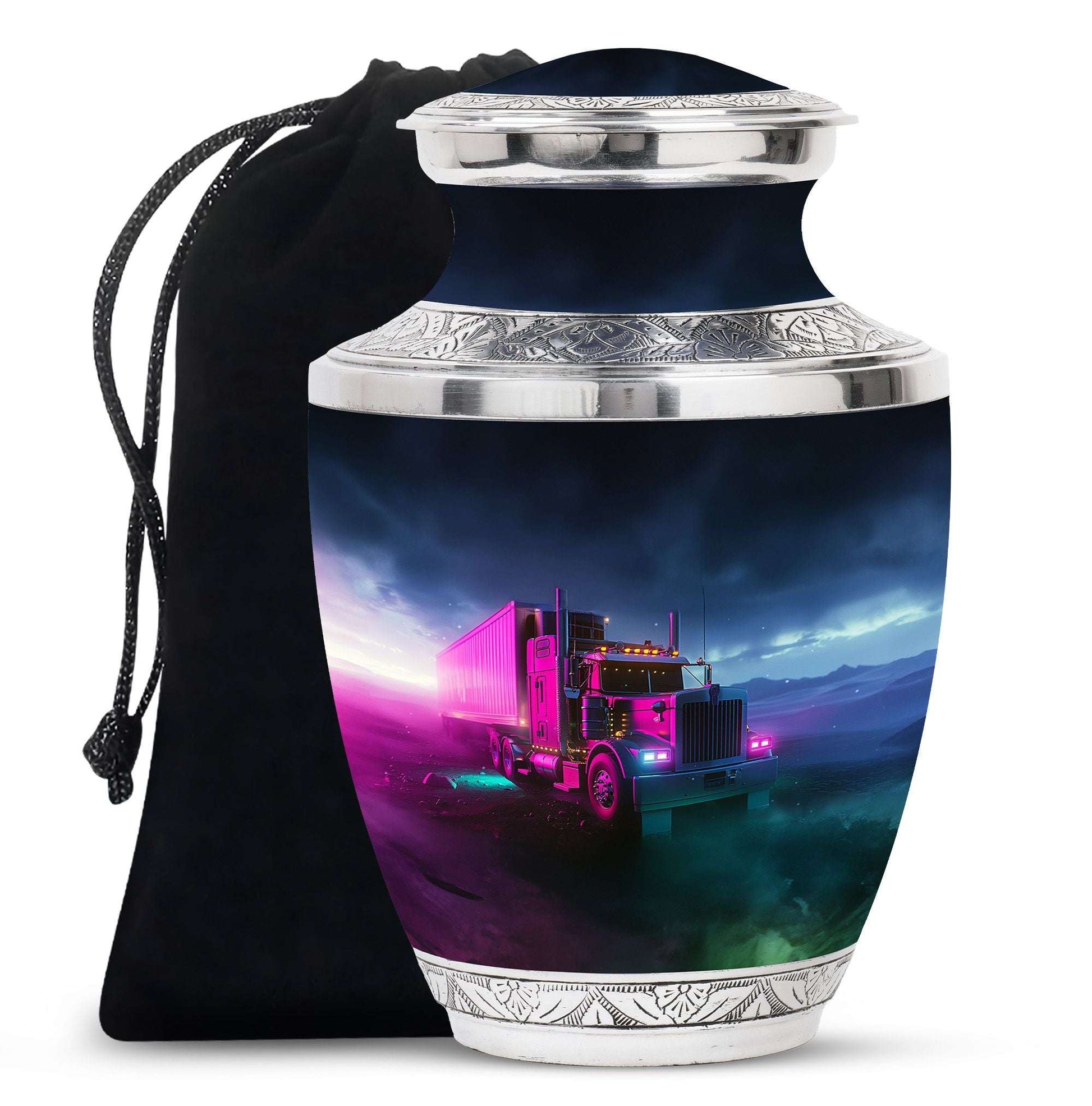 Neon Truck Urn for Ashes – Trucker Memorial Keepsakes For Ashes