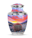 Cactus Sunset Memorial Urn – Desert Urn Keepsake For Human Ashes