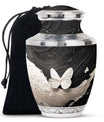 Butterfly Cremation Urn – Black & White Burial Urns For Ashes