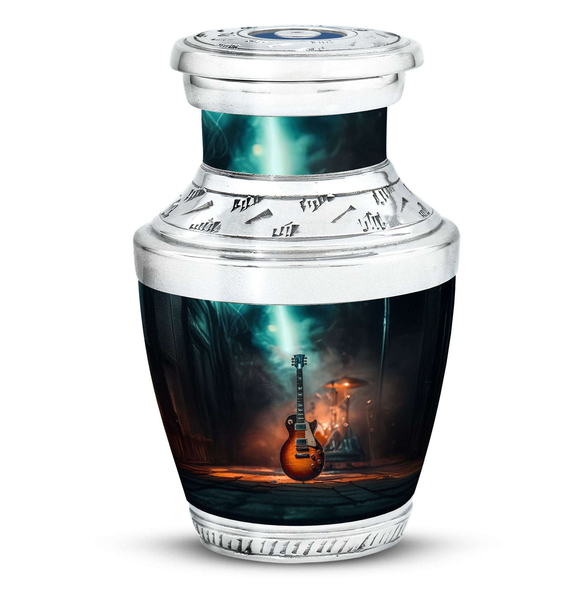 Guitar Memorial Urns For Human Ashes Keepsake - Funeral Urns For Musician