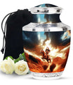 Native American Warrior Cremation Urn – Horse Funeral Urn Ashes For Men