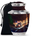 Trucker Ashes Keepsake For Men – Patriotic Ash Urns For Human Male