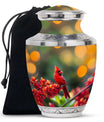 Cardinal Cremation Urn for Adult Ashes -  10 Inch Cremation Keepsake Urn