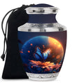 Bule Butterfly Urn For Mom - Sun Flower Cremation Urn For Ashes